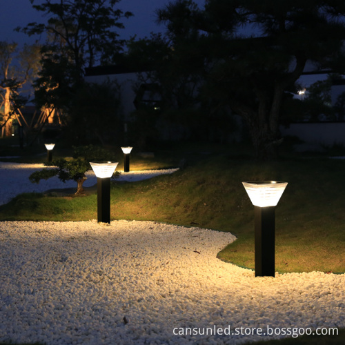 Remote Control On/Off for Color Temperature Adjustable 7W LED Bollard Light (Warm White/Cold White) for Lawn and Garden